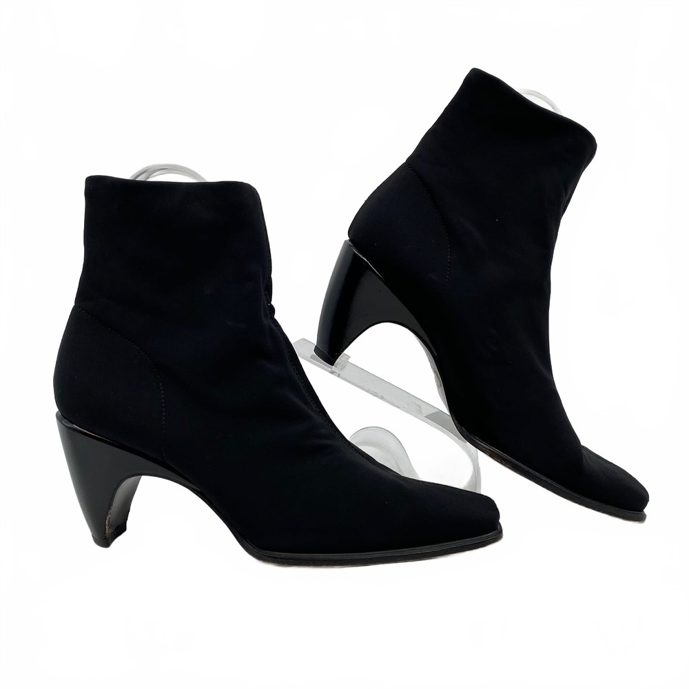 Stuart Weitzman Black Heeled Sock Boots | Women’s US 7.5